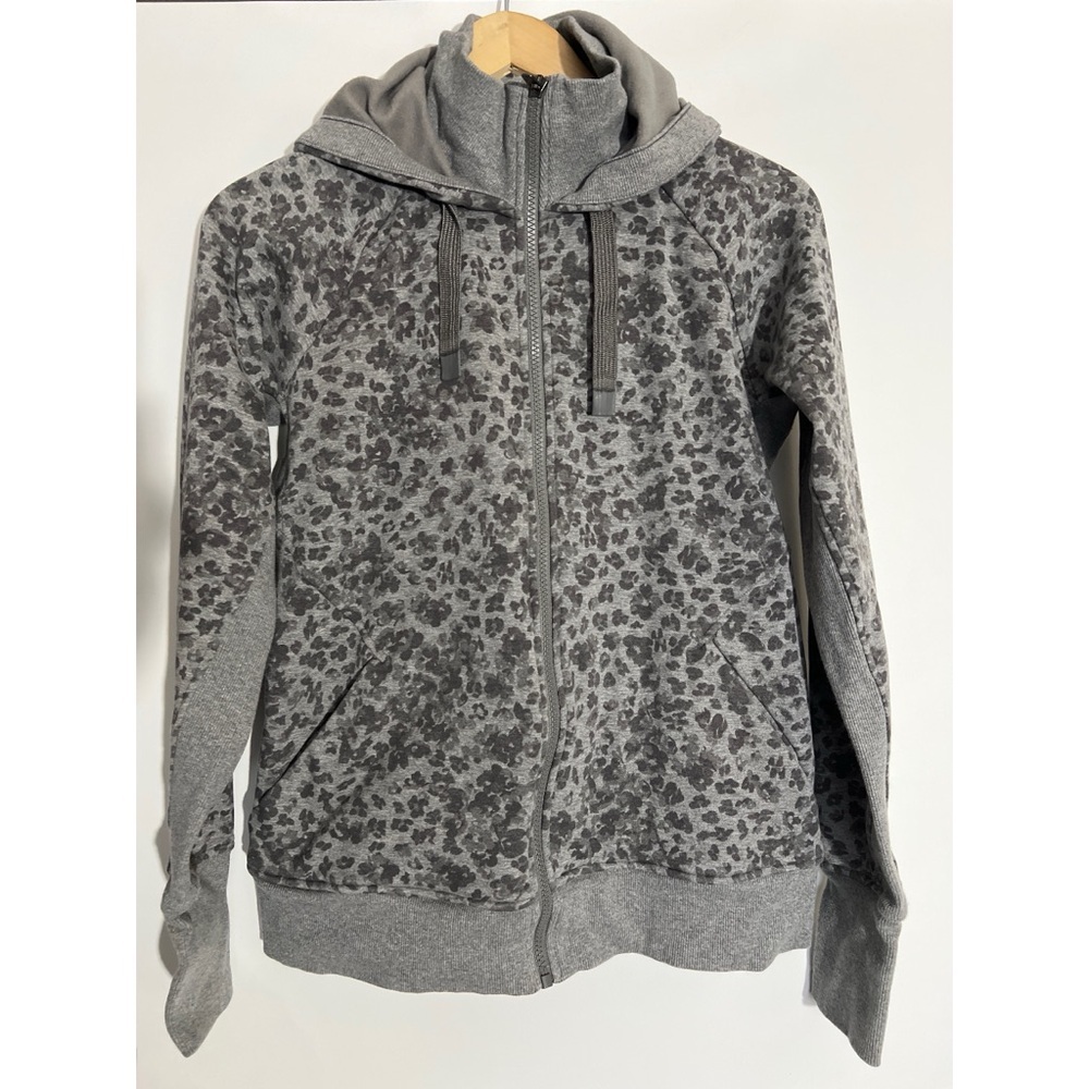 Gray Leopard Print Women's Jacket